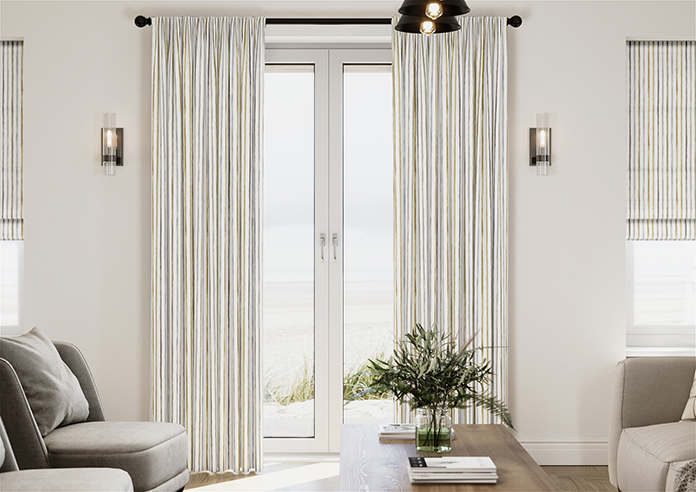 Vintage Stripe, Gold Coast - Made to Measure Curtains - Image 3